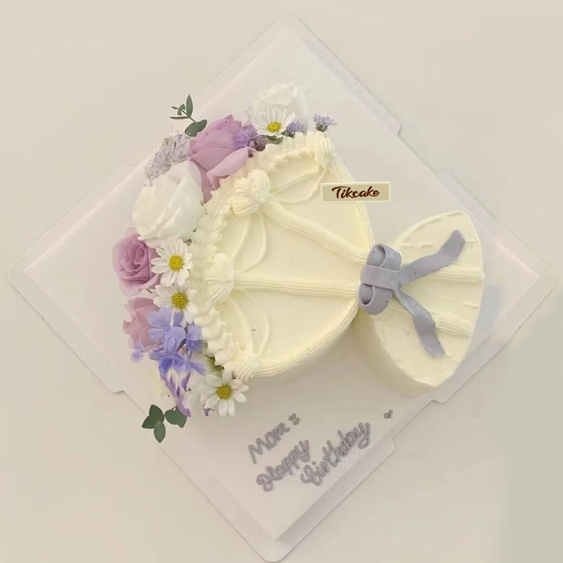 小清新风女神花束蛋糕
