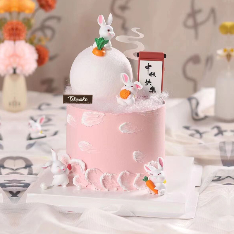 “玉兔呈祥”中秋主题蛋糕