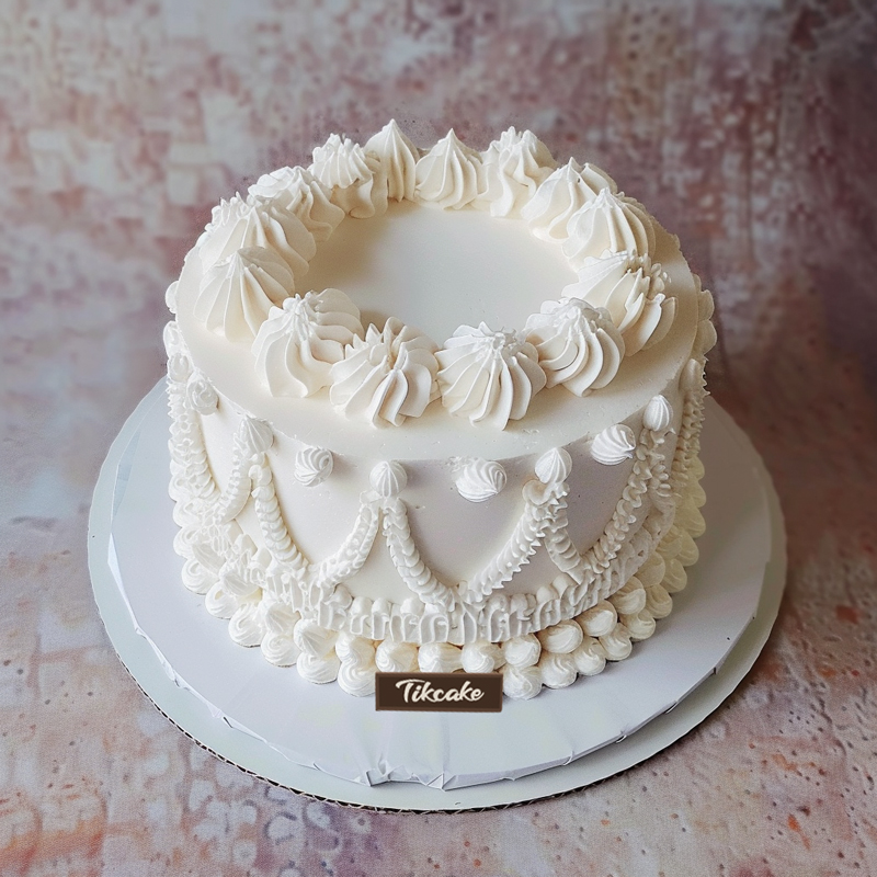 原创简约复古风鲜奶蛋糕（二）