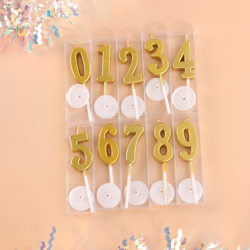 <font color=#333333>金色数字蜡烛</font>