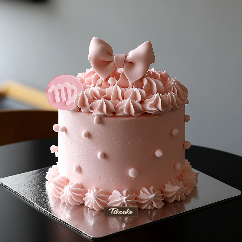 原创处女座主题翻糖鲜奶蛋糕（8.23-9.22）