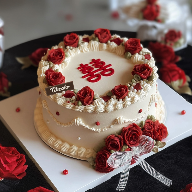 原创婚庆主题鲜奶蛋糕（二）