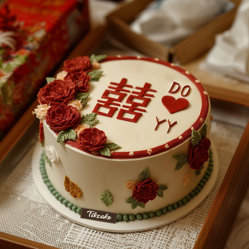 原创婚庆主题鲜奶蛋糕（四）