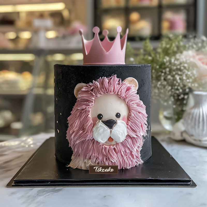 原创狮子座主题翻糖鲜奶蛋糕十三（7.23-8.22）