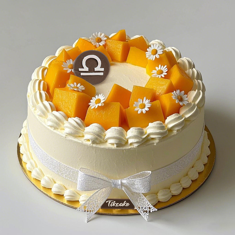 原创天秤座主题水果鲜奶蛋糕三（9.23-10.23）