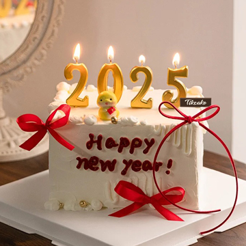 2025新年主题方形鲜奶蛋糕（二）