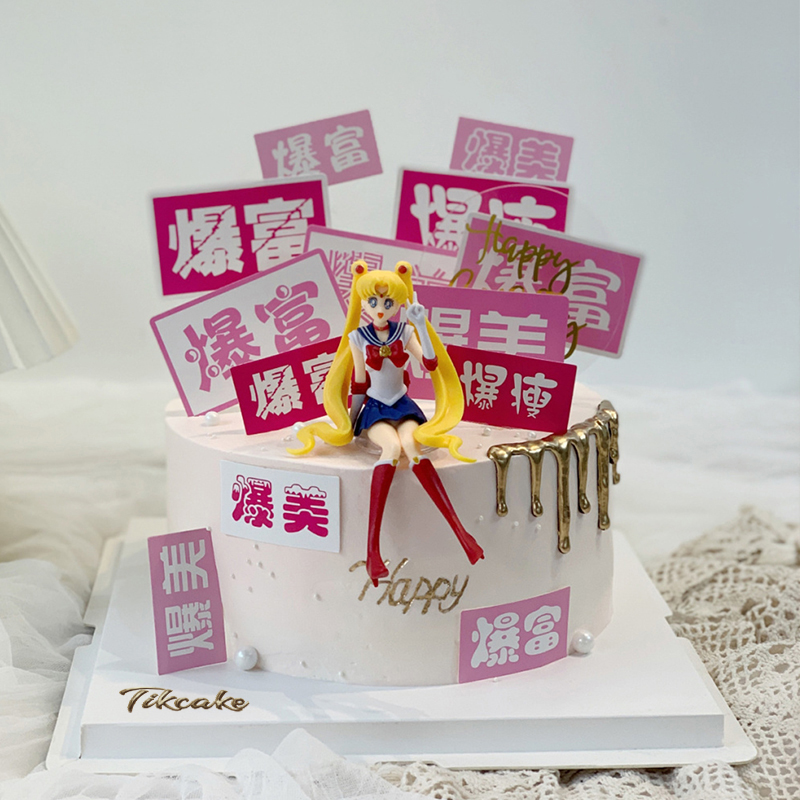 美少女主题网红鲜奶蛋糕 太原去哪个网站预订蛋糕